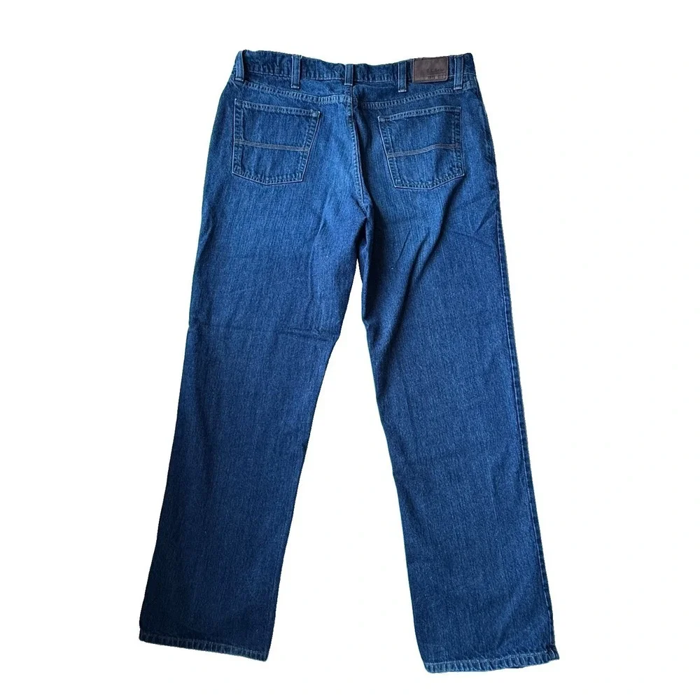 L.L.Bean Mens Jeans 40x34 Blue Classic Fit 100% Cotton Denim Pants